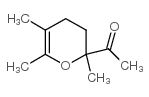 1-(2,5,6-trimethyl-3,4-dihydropyran-2-yl)ethanone结构式