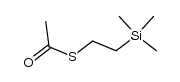 S-[2-(trimethylsilyl)ethyl] thioacetate Structure