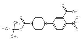 1-N-BOC-4-(3-CARBOXY-4-NITROPHENYL)PIPERAZINE structure