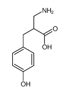 2-(aminomethyl)-3-(4-hydroxyphenyl)propanoic acid Structure