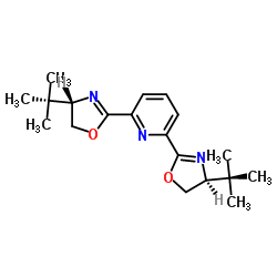2,6-双[(4R)-4-叔丁基恶唑啉-2-基]吡啶图片