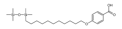 4-[11-[dimethyl(trimethylsilyloxy)silyl]undecoxy]benzoic acid结构式