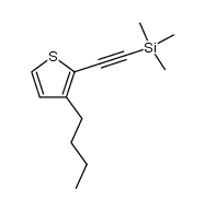 3-n-butyl-2-[(trimethylsilyl)ethynyl]thiophene结构式