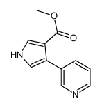 methyl 4-pyridin-3-yl-1H-pyrrole-3-carboxylate Structure