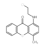 1-(2-chloroethylamino)-4-methyl-thioxanthen-9-one structure