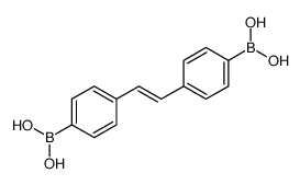 [4-[2-(4-boronophenyl)ethenyl]phenyl]boronic acid Structure