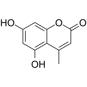 5,7-二羟基-4-甲基香豆素结构式