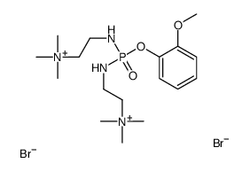 2-[[(2-methoxyphenoxy)-[2-(trimethylazaniumyl)ethylamino]phosphoryl]amino]ethyl-trimethylazanium,dibromide结构式