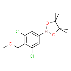 3,5-Dichloro-4-(methoxymethyl)phenylboronic acid pinacol ester结构式