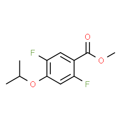 Methyl 2,5-difluoro-4-isopropoxybenzoate结构式