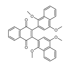 1,1'',4,4''-tetramethoxy-[2,2':3',2''-ternaphthalene]-1',4'-dione结构式