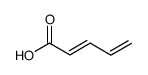 (E)-戊-2,4-二烯酸结构式