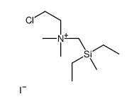 2-chloroethyl-[[diethyl(methyl)silyl]methyl]-dimethylazanium,iodide Structure
