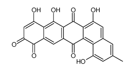 1,6,8,9-tetrahydroxy-3-methylbenzo[a]tetracene-7,11,12,14-tetrone Structure
