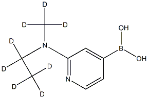 2-(Methylethylamino-d8)-pyridine-4-boronic acid结构式