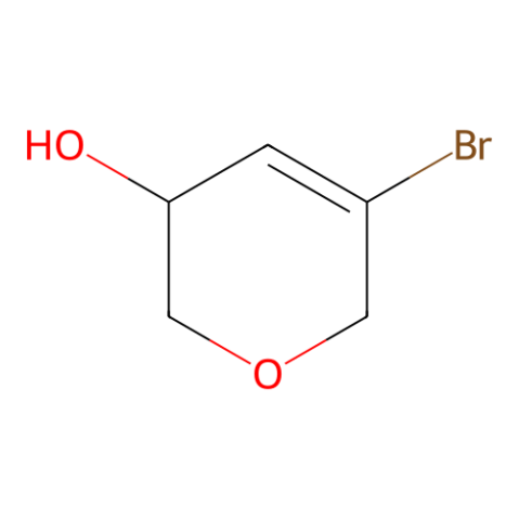 5-bromo-3,6-dihydro-2H-pyran-3-ol Structure