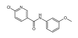 6-chloro-N-(3-methoxy-phenyl)-nicotinamide Structure