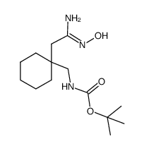 tert-butyl ((1-(2-amino-2-(hydroxyimino)ethyl)cyclohexyl)methyl)carbamate Structure