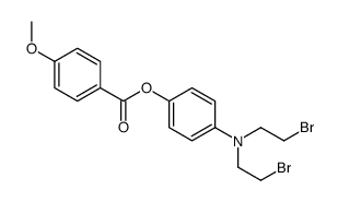 4-[Bis(2-bromoethyl)amino]phenyl=4-methoxybenzoate结构式