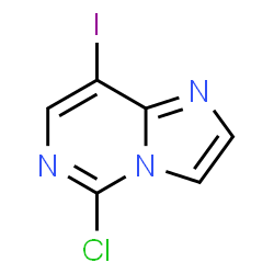 5-氯-8-碘咪唑并[1,2-c]嘧啶结构式