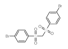 1-bromo-4-[(4-bromophenyl)sulfonylmethylsulfonyl]benzene结构式