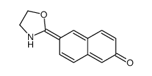 6-(1,3-oxazolidin-2-ylidene)naphthalen-2-one结构式