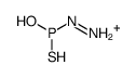 [hydroxy(sulfanyl)phosphanyl]iminoazanium Structure