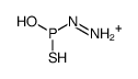 [hydroxy(sulfanyl)phosphanyl]iminoazanium结构式