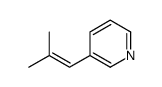 3-(2-methylprop-1-enyl)pyridine结构式