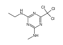 N-ethyl-N'-methyl-6-trichloromethyl-[1,3,5]triazine-2,4-diamine Structure