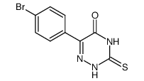 6-(4-bromophenyl)-3-thioxo-3,4-dihydro-1,2,4-triazin-5(2H)-one结构式