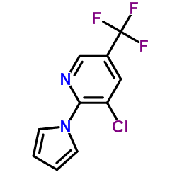 3-CHLORO-2-(1H-PYRROL-1-YL)-5-(TRIFLUOROMETHYL)PYRIDINE结构式