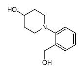 1-[2-(Hydroxymethyl)phenyl]-4-piperidinol structure