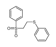 2-(benzenesulfonyl)ethylsulfanylbenzene Structure