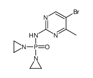 N-[bis(aziridin-1-yl)phosphoryl]-5-bromo-4-methylpyrimidin-2-amine Structure