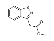 1,2-Benzisothiazole-3-acetic acid methyl ester结构式