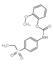 Carbanilic acid,p-(ethylsulfonyl)-, o-methoxyphenyl ester (8CI)结构式