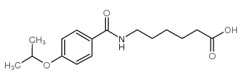 6-(4-异丙氧基苯甲酰基氨基)己酸结构式