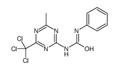 1-[4-Methyl-6-(trichloromethyl)-1,3,5-triazin-2-yl]-3-phenylure Structure