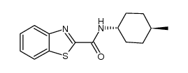 N-(trans-4-methylcyclohexyl)benzothiazole-2-carboxamide结构式