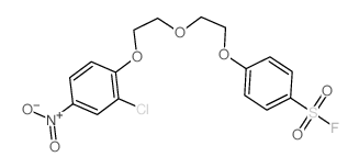 Benzenesulfonylfluoride, 4-[2-[2-(2-chloro-4-nitrophenoxy)ethoxy]ethoxy]-结构式