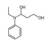 1-(ethyl(phenyl)amino)propane-1,3-diol structure