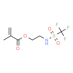 2-Propenoic acid, 2-Methyl-, 2-[[(trifluoromethyl)sulfonyl]amino]ethyl ester structure