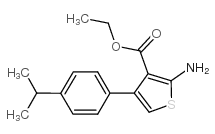 2-氨基-4-(4-异丙基苯基)噻吩-3-羧酸乙酯图片