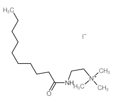 Ethanaminium,N,N,N-trimethyl-2-[(1-oxodecyl)amino]-, iodide (1:1)结构式