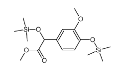 [3-Methoxy-4-(trimethylsiloxy)phenyl](trimethylsiloxy)acetic acid methyl ester structure