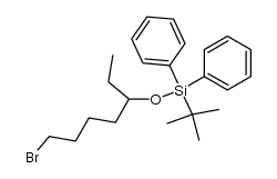 ((7-bromoheptan-3-yl)oxy)(tert-butyl)diphenylsilane Structure