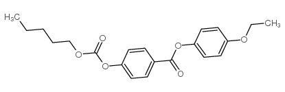 4-(4-ETHOXYPHENOXYCARBONYL)PHENYL PENTYL CARBONATE Structure