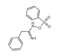N-benzenesulfonyloxy-2-phenyl-acetamidine结构式
