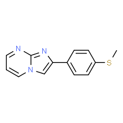 2-(4-(METHYLTHIO)PHENYL)IMIDAZO[1,2-A]PYRIMIDINE结构式